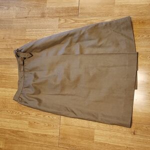 Vintage true wrap tan skirt sz 8